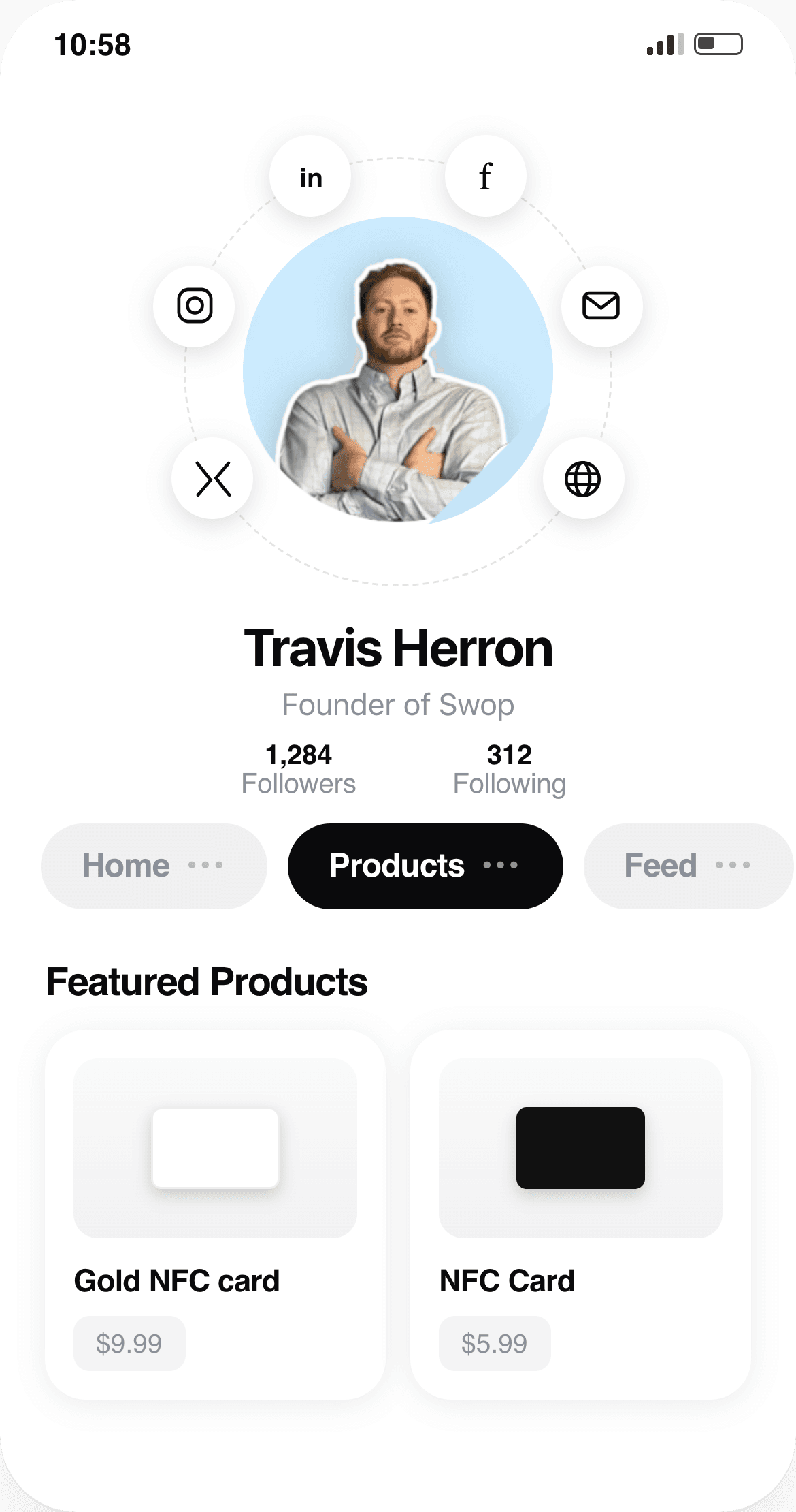 Travis Herron's Swop profile